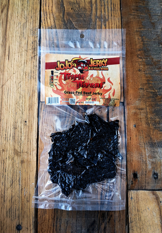ケ*ウ様 Butcher ProductS Triple Threat Beef Jerky - 2oz | JoJosJerky